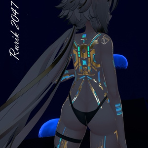 Rurik2047 & Rindo2047 Gold Cyberpunk. テクスチャ 金「舞夜」HD 缩略图 6