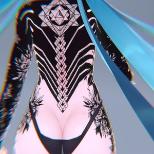 Rindo Flowers Tattoos 入れ墨 *テクスチャ* モデル「竜胆」/HD 缩略图 2