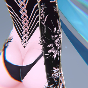 Rindo Flowers Tattoos 入れ墨 *テクスチャ* モデル「竜胆」/HD 缩略图 5