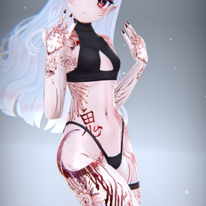 Akuma Rindo 悪魔 テクスチャ「竜胆」HD 缩略图 6