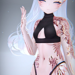 Akuma Rindo 悪魔 テクスチャ「竜胆」HD 缩略图 3