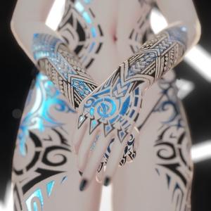 Rindo Drack Industries Tattoo 入れ墨 *テクスチャ* モデル「竜胆」/HD 缩略图 9