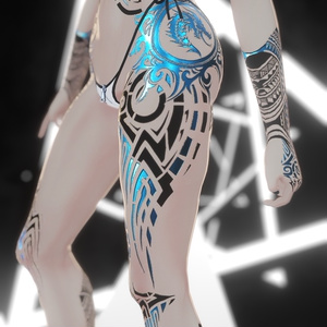 Rindo Drack Industries Tattoo 入れ墨 *テクスチャ* モデル「竜胆」/HD 缩略图 11