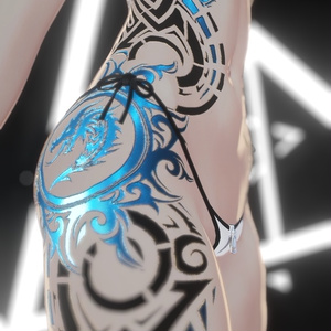 Rindo Drack Industries Tattoo 入れ墨 *テクスチャ* モデル「竜胆」/HD 缩略图 4
