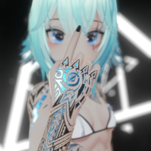 Rindo Drack Industries Tattoo 入れ墨 *テクスチャ* モデル「竜胆」/HD 缩略图 15