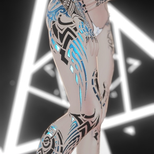 Rindo Drack Industries Tattoo 入れ墨 *テクスチャ* モデル「竜胆」/HD 缩略图 17