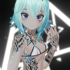 Rindo Drack Industries Tattoo 入れ墨 *テクスチャ* モデル「竜胆」/HD 缩略图 16