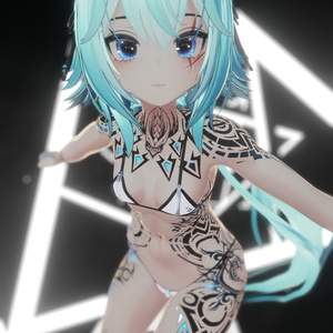 Rindo Drack Industries Tattoo 入れ墨 *テクスチャ* モデル「竜胆」/HD 缩略图 8