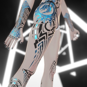 Rindo Drack Industries Tattoo 入れ墨 *テクスチャ* モデル「竜胆」/HD 缩略图 2