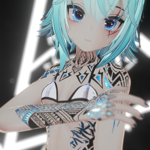 Rindo Drack Industries Tattoo 入れ墨 *テクスチャ* モデル「竜胆」/HD 缩略图 12