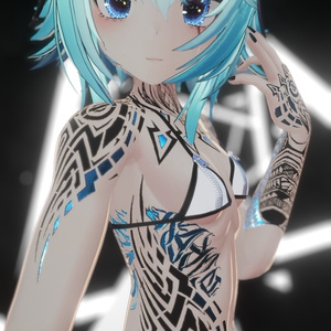 Rindo Drack Industries Tattoo 入れ墨 *テクスチャ* モデル「竜胆」/HD 缩略图 14