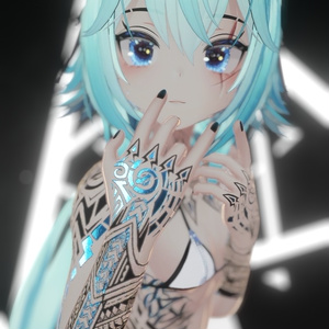 Rindo Drack Industries Tattoo 入れ墨 *テクスチャ* モデル「竜胆」/HD 缩略图 10