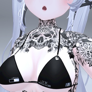 Sio Flowers Tattoos 入れ墨 *テクスチャ* モデル「しお」/HD 缩略图 2