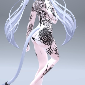 Sio Gothic tattoos 入れ墨 *テクスチャ* モデル「しお」/HD 缩略图 4