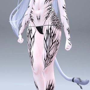 Sio Gothic tattoos 入れ墨 *テクスチャ* モデル「しお」/HD 缩略图 11