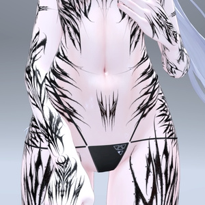 Sio Gothic tattoos 入れ墨 *テクスチャ* モデル「しお」/HD 缩略图 5