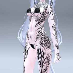 Sio Gothic tattoos 入れ墨 *テクスチャ* モデル「しお」/HD 缩略图 9