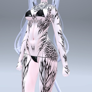 Sio Gothic tattoos 入れ墨 *テクスチャ* モデル「しお」/HD 缩略图 6