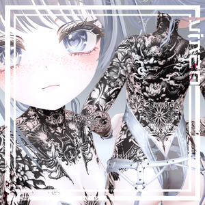 Manuka Oni Tattoos 入れ墨 *テクスチャ* モデル「マヌカ」/HD