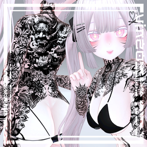 Moe Oni Tattoos 入れ墨 *テクスチャ* / HD 「萌」
