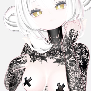ルルネ‏【Oni Tattoos】Rurune 4k Textures 入れ墨 *テクスチャ* /HD 缩略图 4