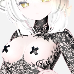 ルルネ‏【Oni Tattoos】Rurune 4k Textures 入れ墨 *テクスチャ* /HD 缩略图 2