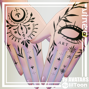 【Hand Tattoos】 4k Textures 入れ墨 *テクスチャ* /HD