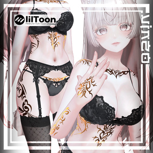 【🦊Kitsune Tattoos🦊】 4k Textures 入れ墨 *テクスチャ* /HD