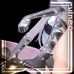 ❌Gothic Gloves-Legs Tattoo❌ 14 avatars 入れ墨 *テクスチャ* /HD 4k Textures 缩略图 2