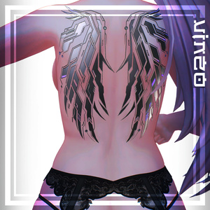 .✦ ݁˖Cyberpunk Wings - 23 Avatars.✦ ݁˖ 4k Textures 入れ墨 *テクスチャ* /HD 缩略图 8