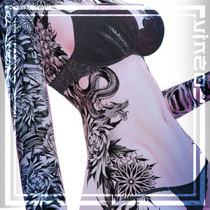 【Misaki-Oni Tattoos海咲】 4k Textures 入れ墨 - テクスチャ 缩略图 2