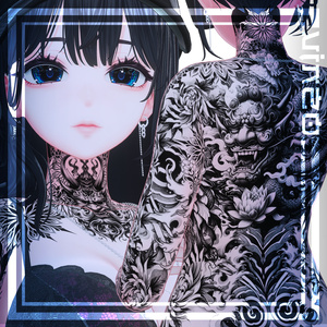 【Misaki-Oni Tattoos海咲】 4k Textures 入れ墨 - テクスチャ