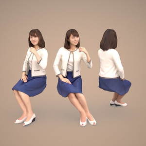 3D人物素材ポーズド 015_Kana
