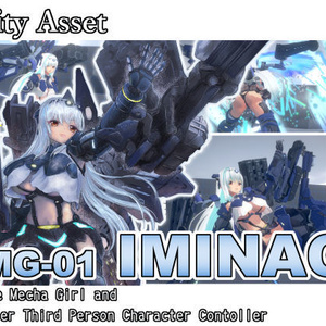 [Unityアセット]BMG-01 ”イミナギ” バトルメカガール＆スラスターサードパーソンコントローラ
