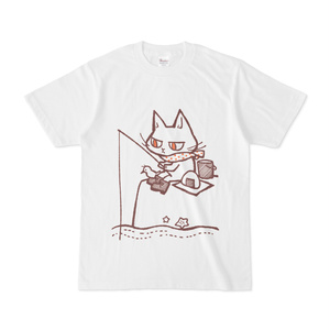 釣りをする猫