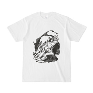 祭りへ行く猫Ｔシャツ