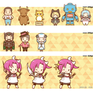 ゲーム素材イラスト（食品・キャラクター）セット