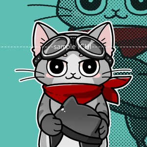 【スマホ用壁紙】猫ライダー
