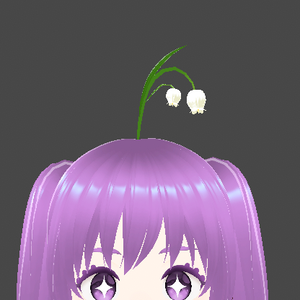 【VRoid】 flower ahoge 花アホ毛