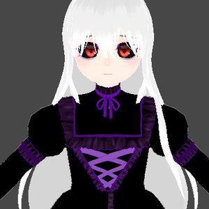 【VRoid】 white gray hair 白グレーヘア