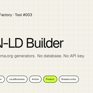JSON-LD Builder｜6種類の構造化データをフォームで作るNext.jsソースコード