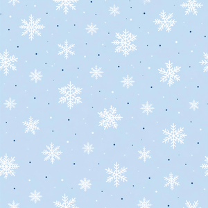 雪降るクリスマス｜雪の結晶・冬・シームレスパターン