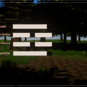 Post Processing Slider Menu System [UdonSharp]