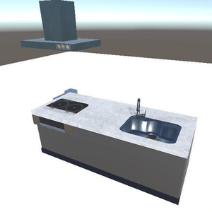 【3D アセット】キッチン3点セット 缩略图 3