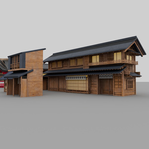 3D和風建築モデルセット 缩略图 4