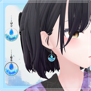 【VRChat想定】涼風の耳飾り -SummerEarrings set-【PB対応】 缩略图 3