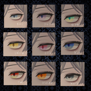 【無料/Free】【7アバター対応】ひし形瞳孔のアイテクスチャ【Eye Texture】 缩略图 3