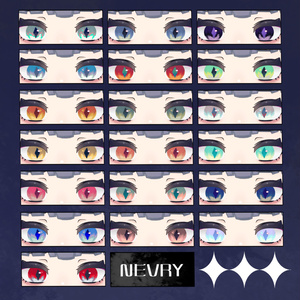【6アバター対応】ひし形瞳孔のアイテクスチャ　追加パック【Eye Texture】 缩略图 4