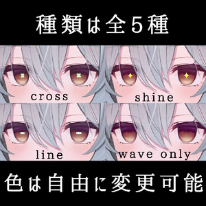 【12アバター対応】動くアイテクスチャ5種/ Animation Eye Texture / PulseBlink 缩略图 4