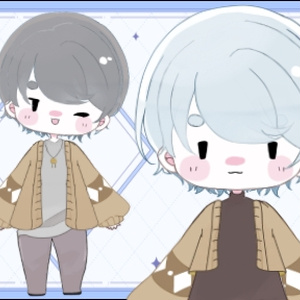 【live2d汎用モデル】中性的なゆるめミニキャラ男の子【差分あり】